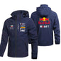 Men's Red Bull Logo Racing Jacket Trendy Casual Loose Motorcycle Jacket Outdoor Sport Oversized Custom Top Racing Team Clothing